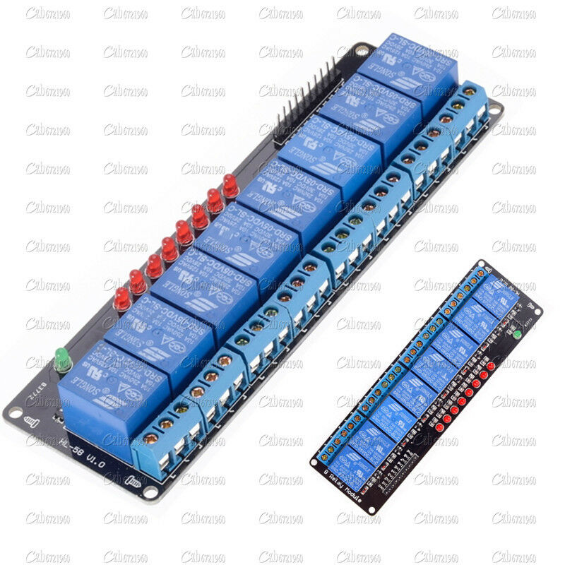 Eight 8 Channel 5V Relay Module Expansion Board shield For Arduino PIC AVR ARM