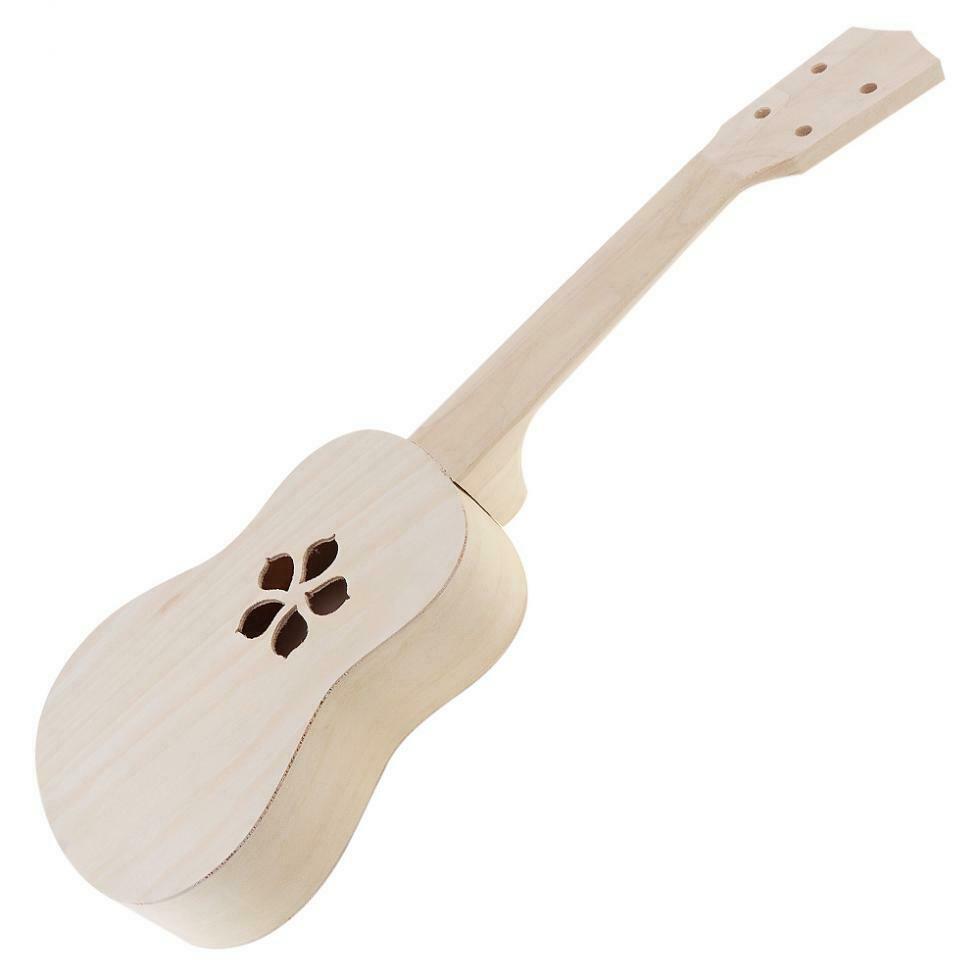 21'' Ukulele DIY Painting Kit Basswood Soprano Hawaii Guitar Kids Gift