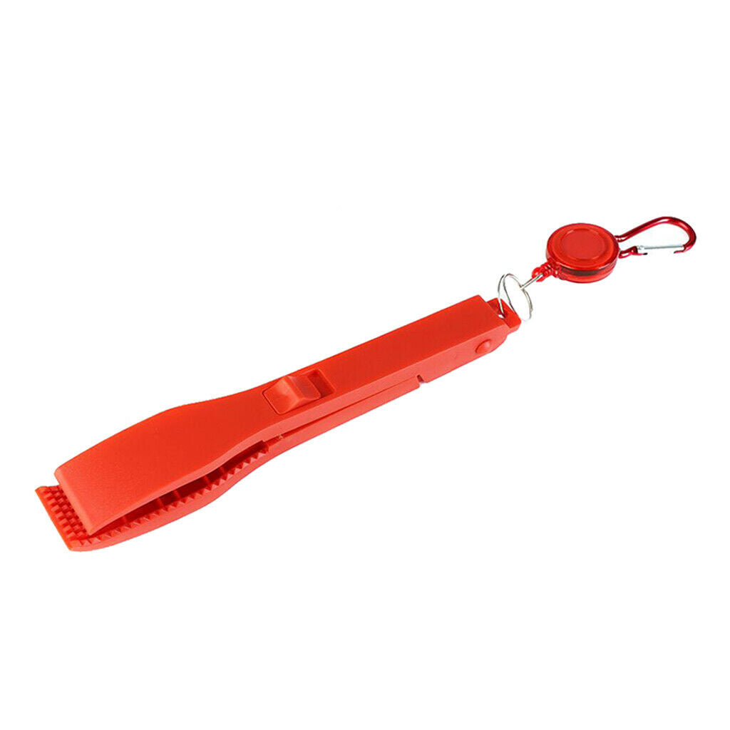 Solid Fishes Grippers Outdoors Fishing Gripper Muti-Function Fishing Pliers Red