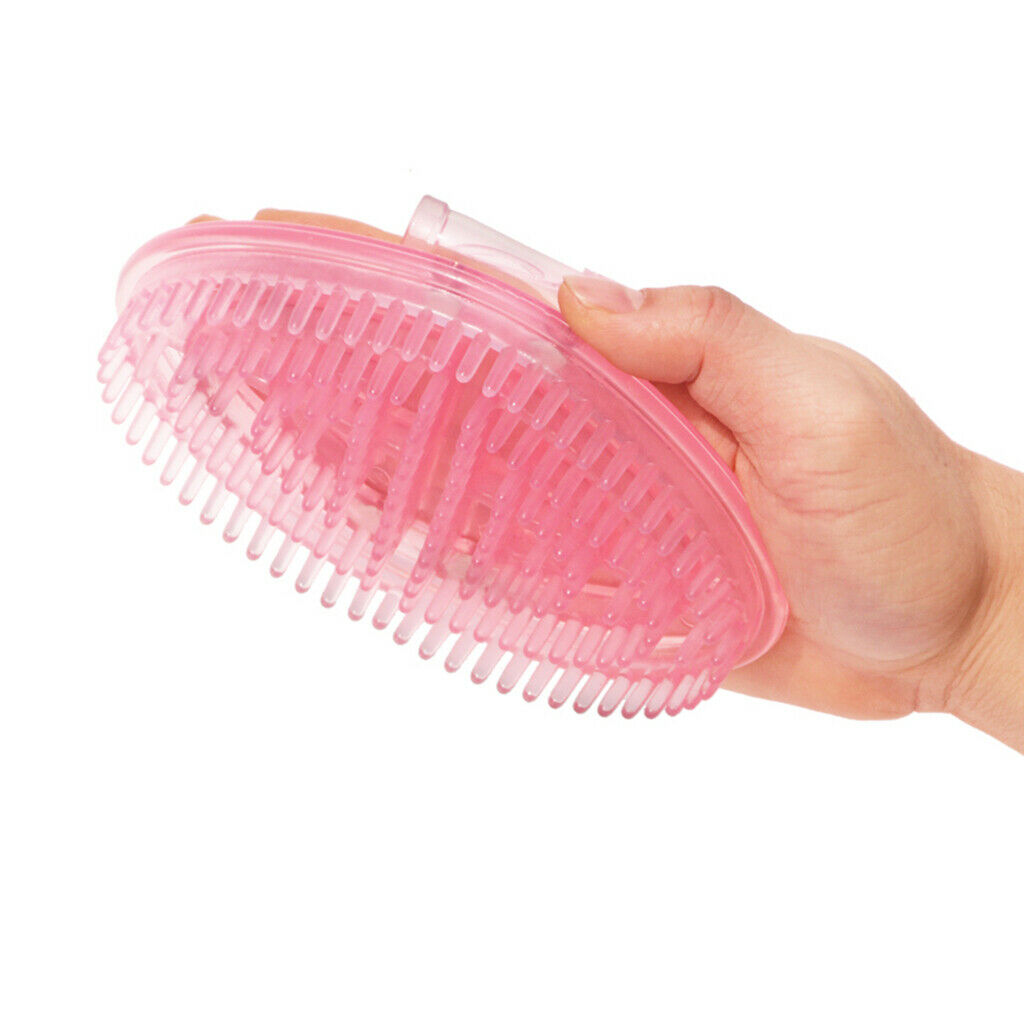 Hair Scalp Massager Shampoo Brush Meridian Brush Scalp Care Brush Pink