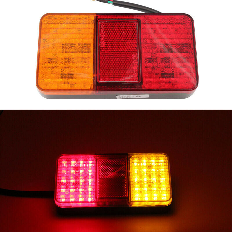 10LED Rear Tail Lights Lamps Lorry Truck Trailer Caravan Bus Motorhome ;.l8