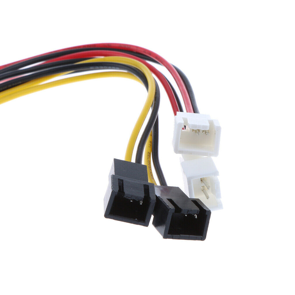 4pin SATA  to 4-Port 4Pin Cooler Cooling Fan Splitter Power Cable