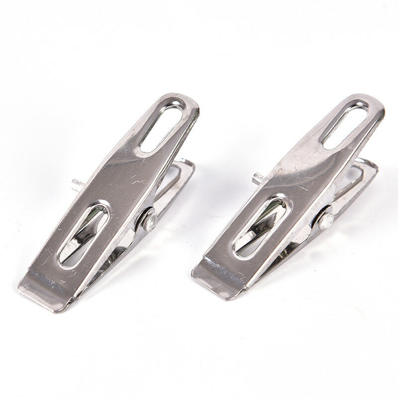 20X Stainless Steel Clothes Pegs Laundry Metal Clamps Metal Hanging Pins C.l8
