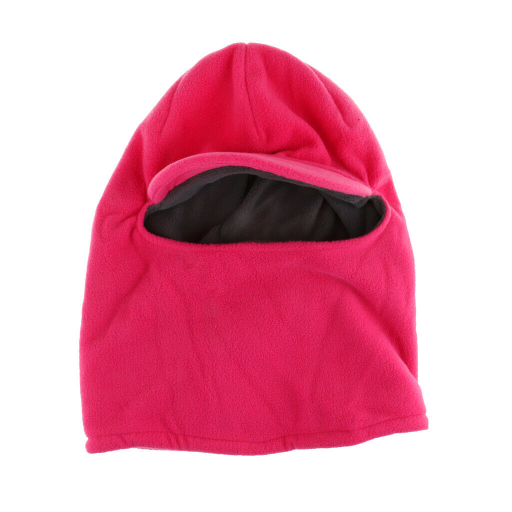 Outdoor warm hat Waterproof cycling   Wind ski head   Rose red