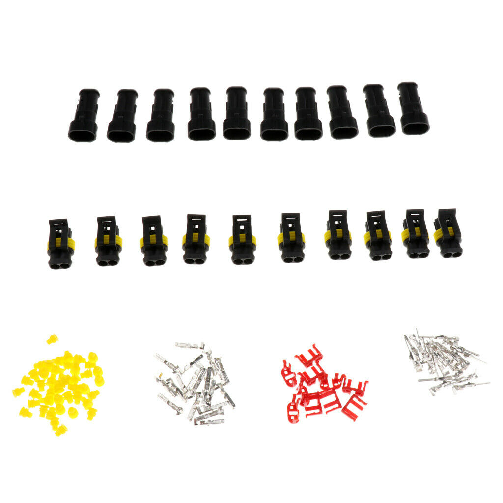 10 Sets Waterproof Automotive Plug / Socket,  Way Car