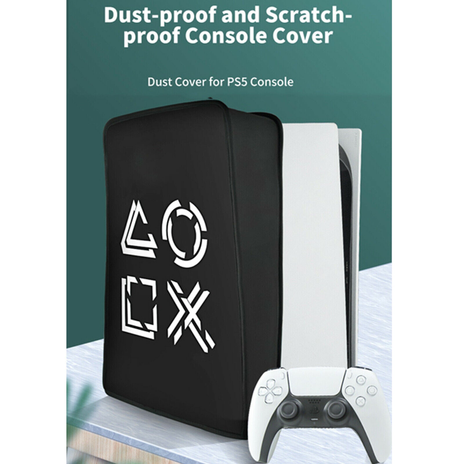 Dust Cover Hood Dust-Proof Scratch- Proof Protective Cover for PS5 Console