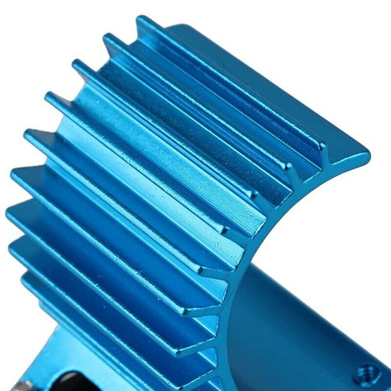 380 Motors Heatsink with Fan for RC 1:16 Car Motor Heat Sink Blue K9F8