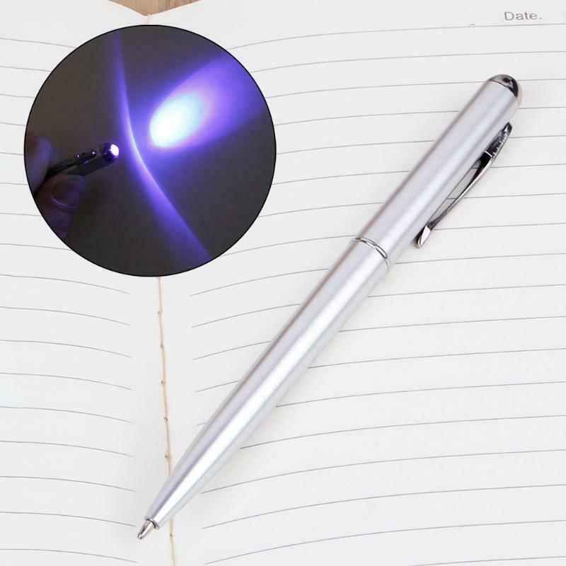 Creative Magic LED UV Light Ballpoint Pen With Invisible Ink Secret Spy Pen
