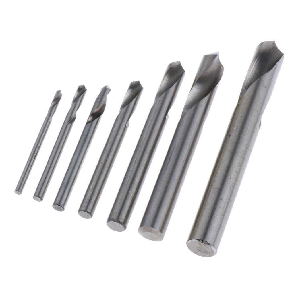 7pcs Titanium-plated NC Fixed-point Drill Metal Woodworking Fixed-point Tool