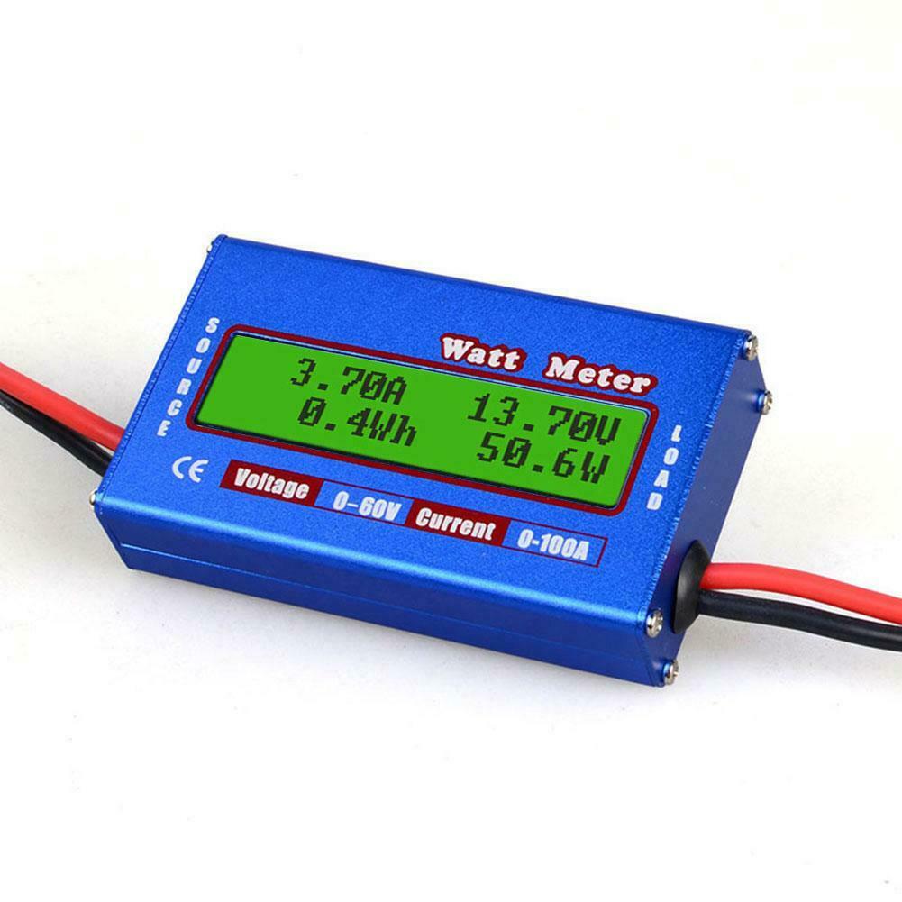 Digital Monitor LCD Watt Meter Ammeter RC Battery Power Amp Analyzer DC 60V/100A