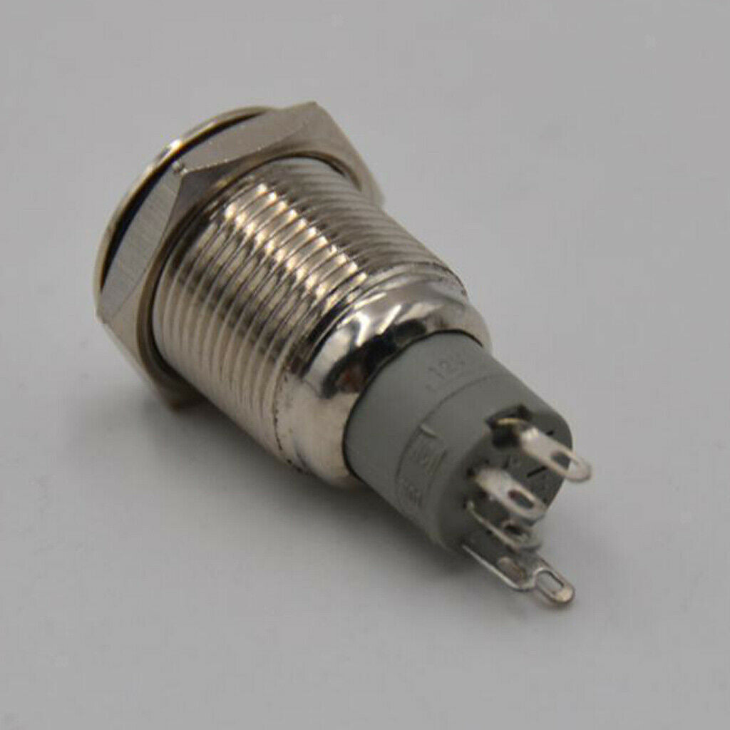 Push Button Switch Red LED Light Momentary