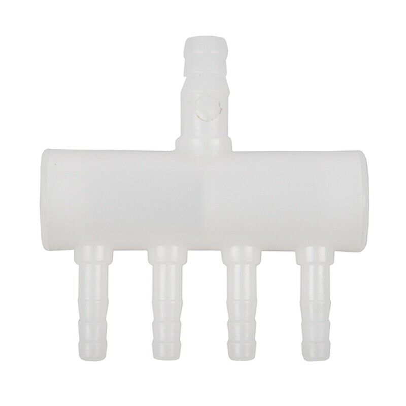 Plastic 4 Way Aquarium Oxygen Tube Fitting Splitter Manifold Tap Valve E4X2