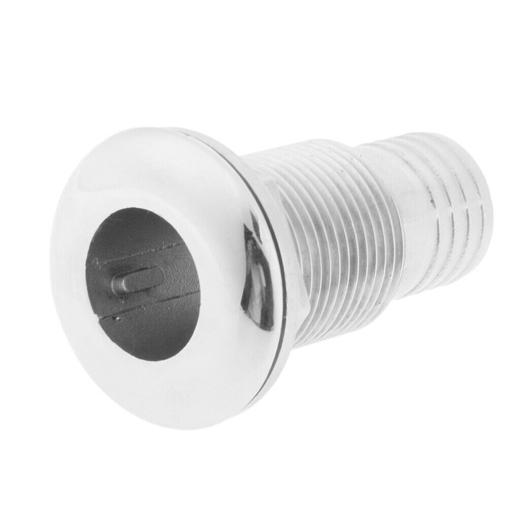 Boat Through Hull Faucet / Drain 1 "Barb 316 Stainless Steel Hose