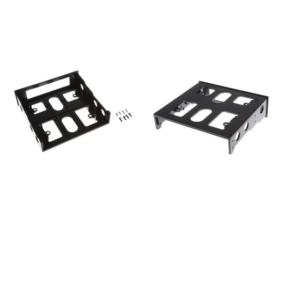 2Pcs 3.5 To 2.5 Desktop Drive Floppy Adapter Mounting Bracket Holder