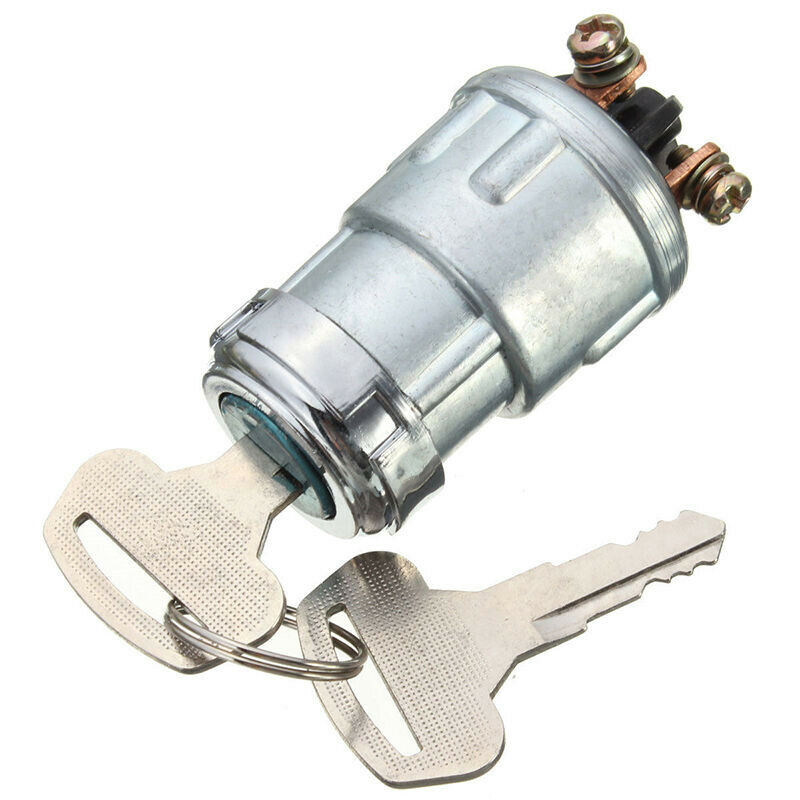 Universal Replacement Ignition Switch Lock Cylinder With 2 Keys For Car Auto Ad
