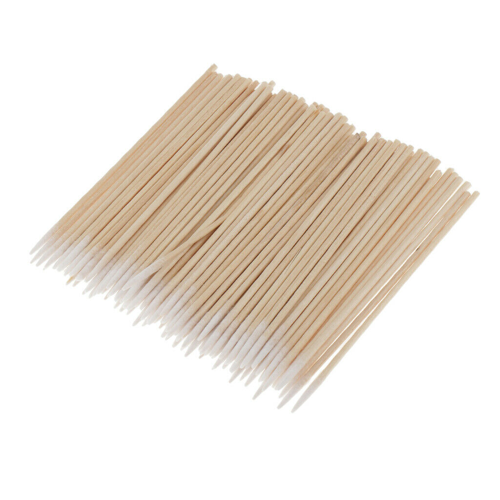 100pcs Microblading Cotton Swabs  Makeup Disposable Applicators 10cm