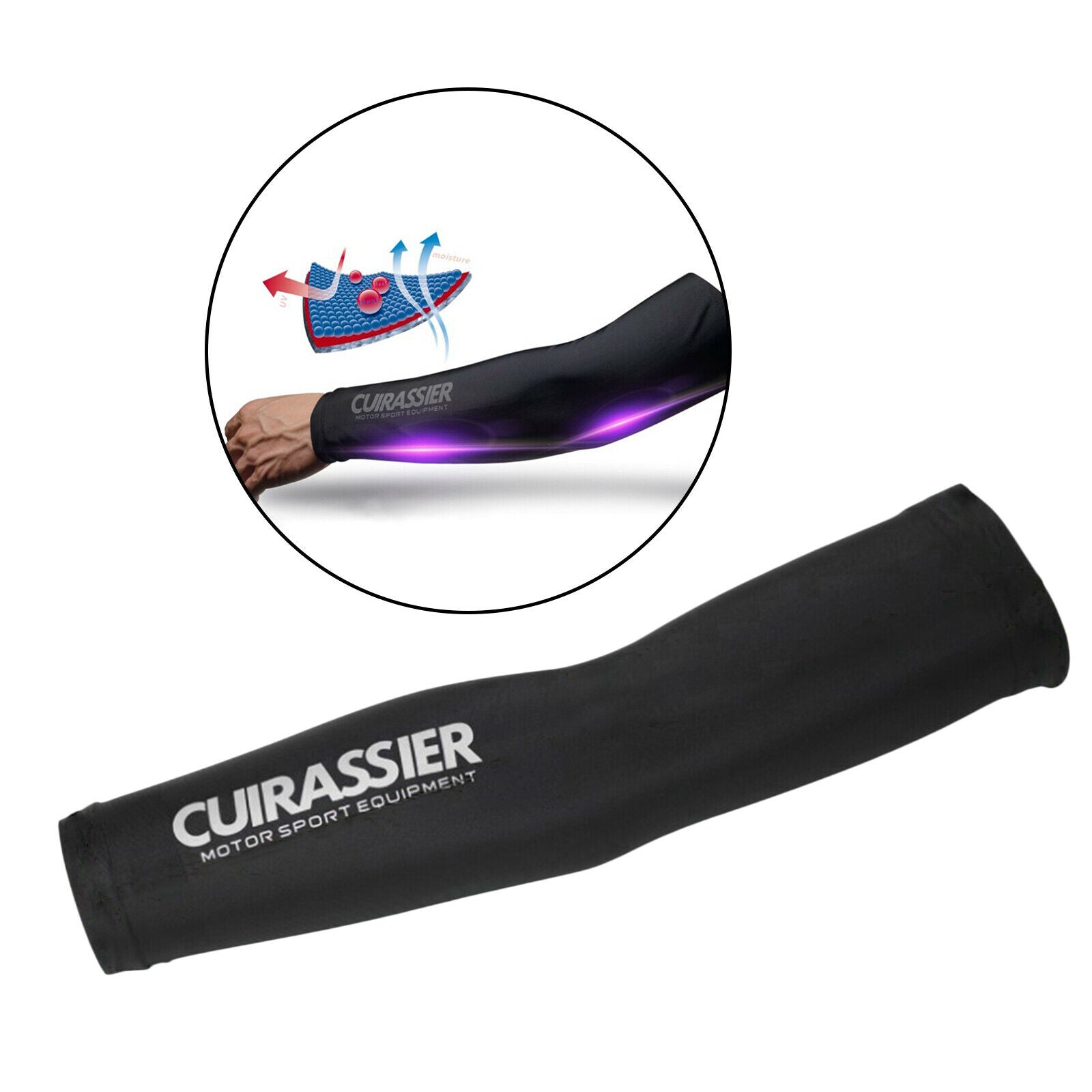 Men Motorcycle Reflective Cooling Arm Sleeve Cover Sun Guard XL