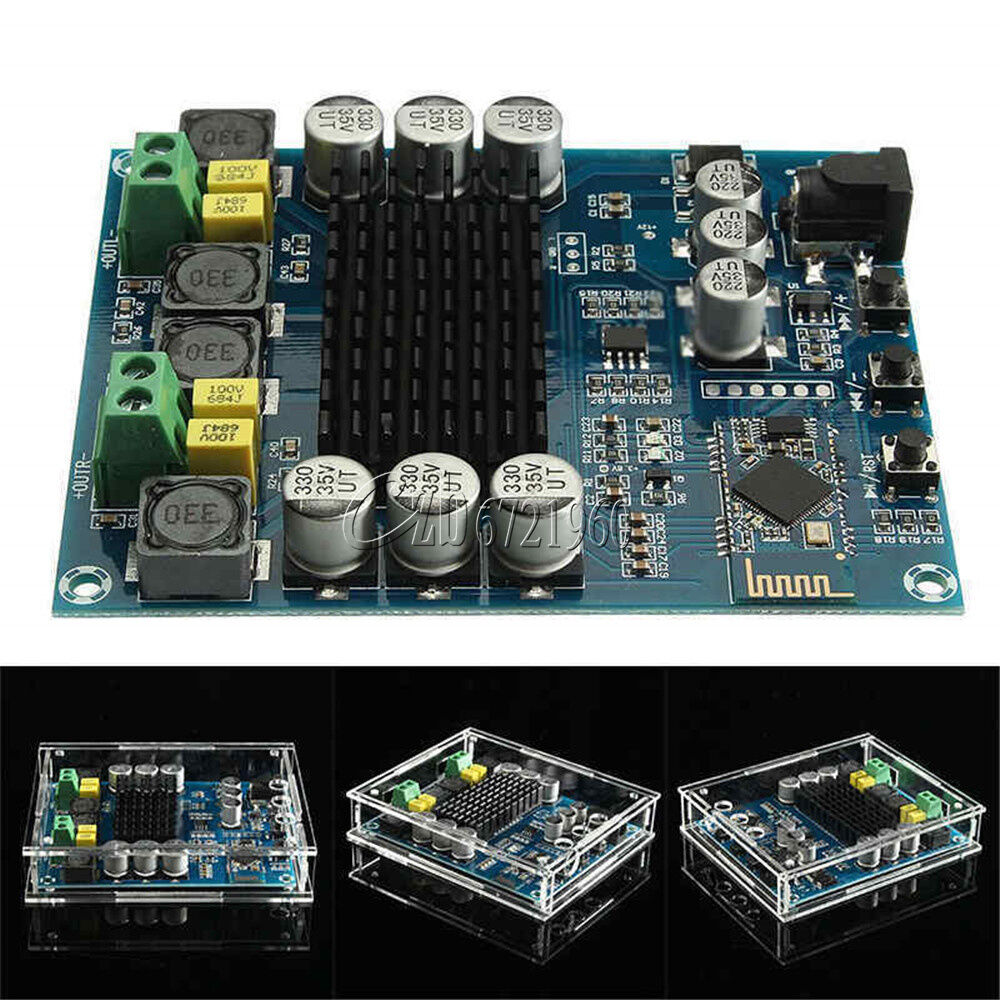 TPA3116D2 120W X2 Bluetooth 4.0 Audio Receiver Digital Amplifier Board With Case
