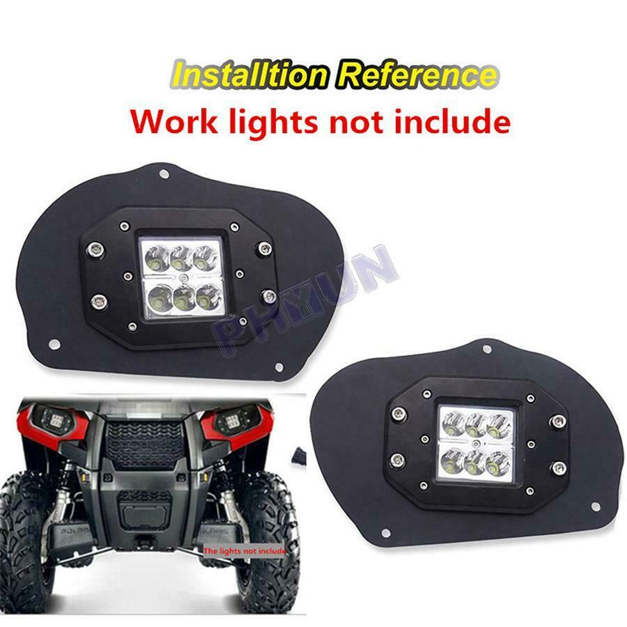 Headlight to LED Light Pod Brackets For Polaris Sportsman 1000 850 570 RZR 800