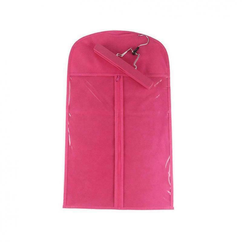 2 Pieces Dustproof Hair Extension Wig Storage Holder Bag Protector+Hanger