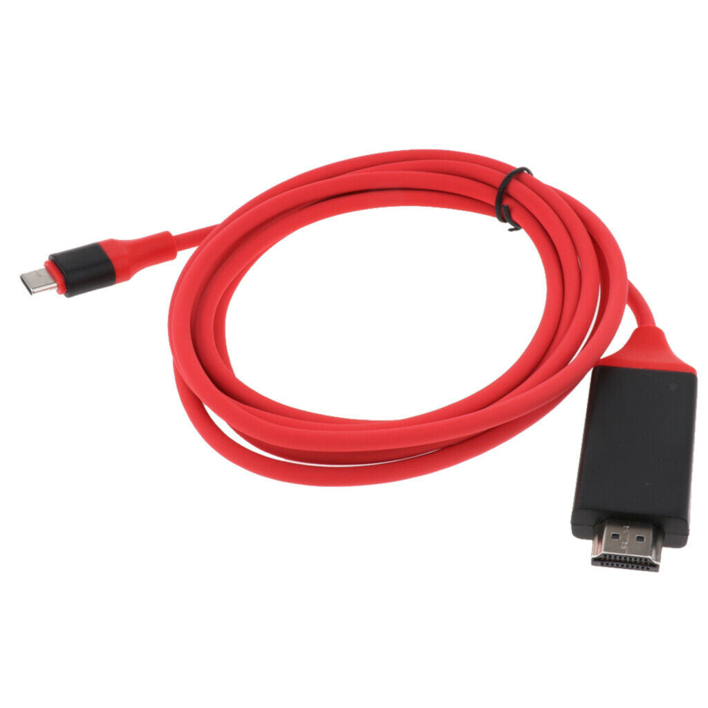 Type C to HDMI Adapter (4K, 30Hz), USB Type-C to HDMI Adapter Red