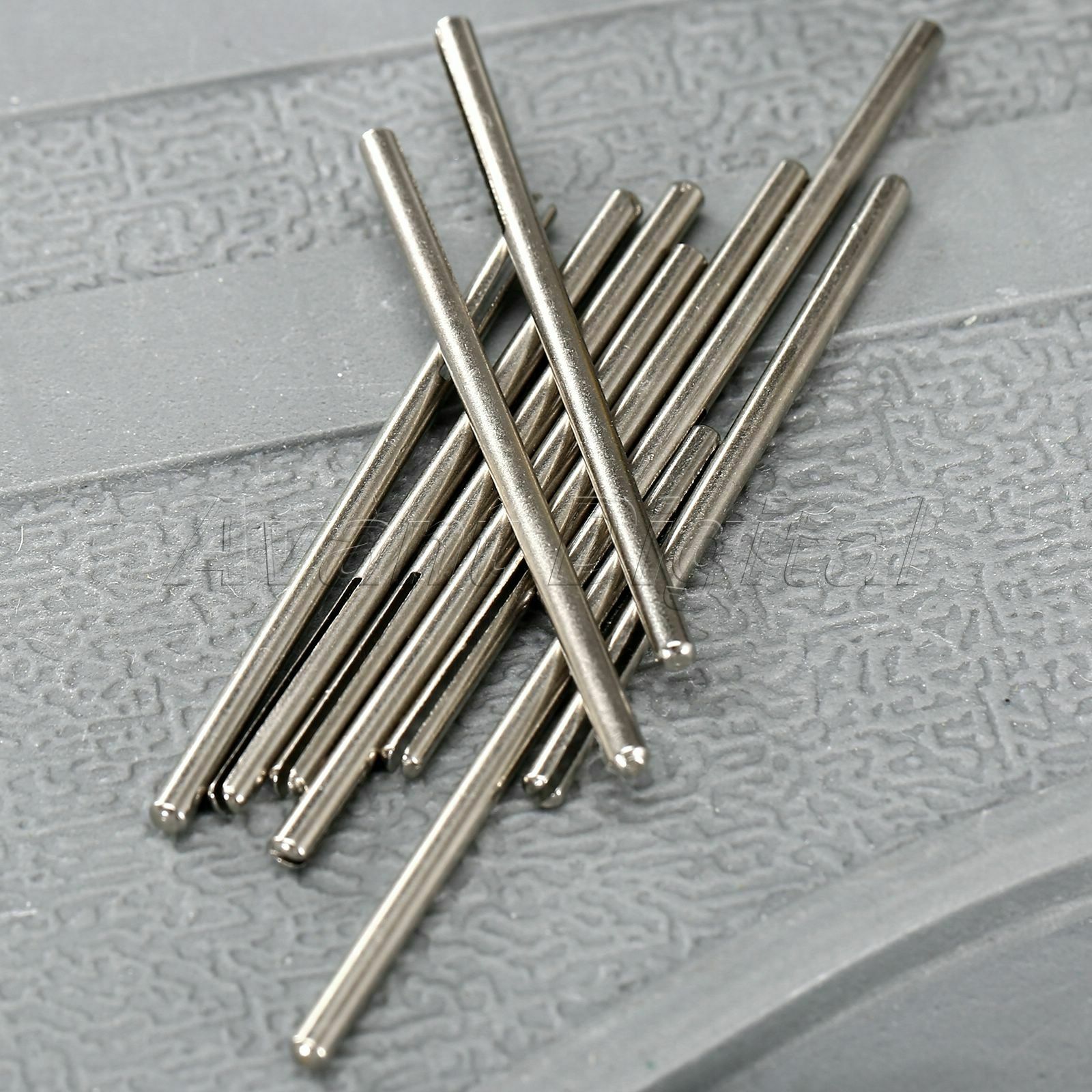 10pcs Sandpaper Straight Split Mandrels 2.35mm Shank Clip Handle Rotary Tool
