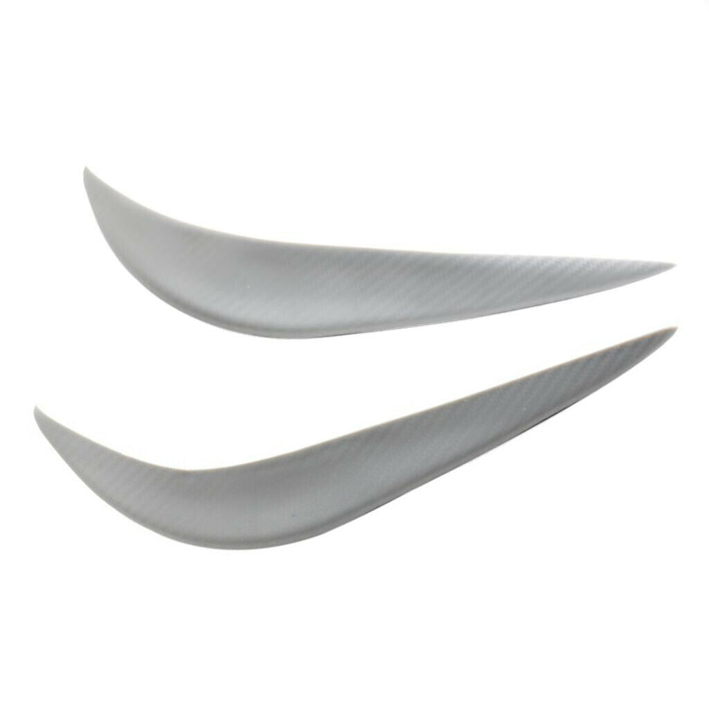 Pair Car Body Door Side Anti-Collision Protector Guard Decorative Strip Grey