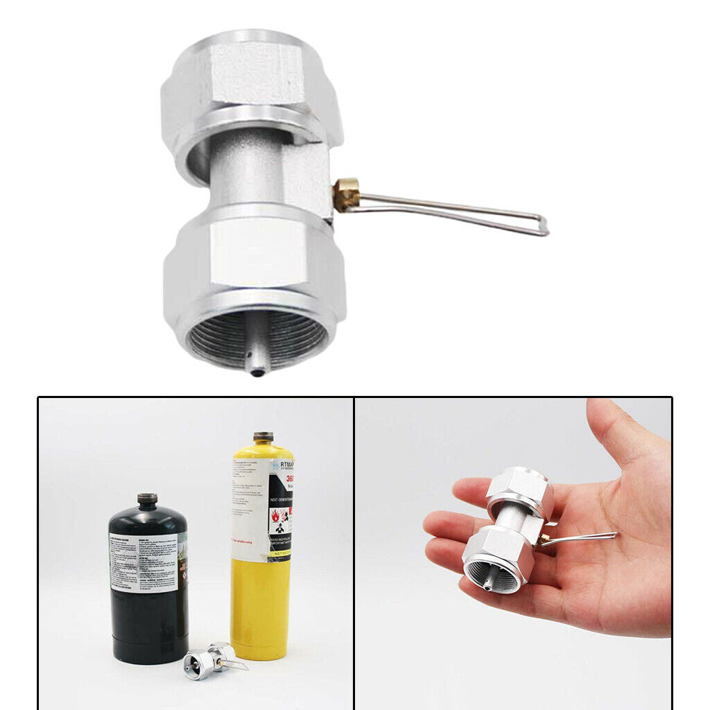 Outdoor Camping Gas Tank Connector Picnic Cylinder Split Type Adapter Conversion