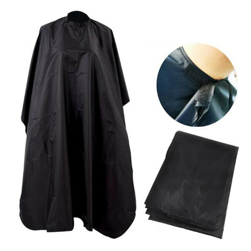 3x Waterproof Hairdressing Hair Cut Cape Shop Home Gown Capes Cloth Black