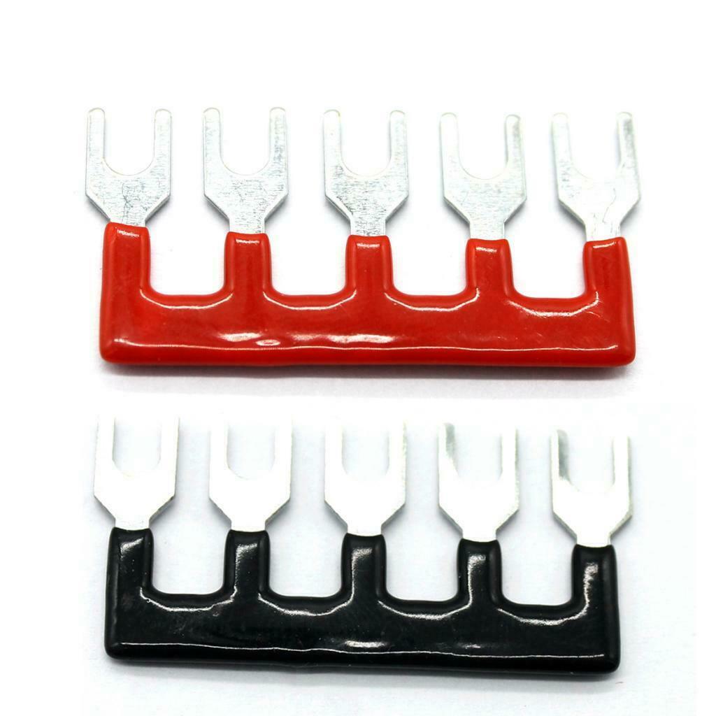 600V 15A 5 Positions Wire Barrier Strips Double Row Screw Terminal Blocks
