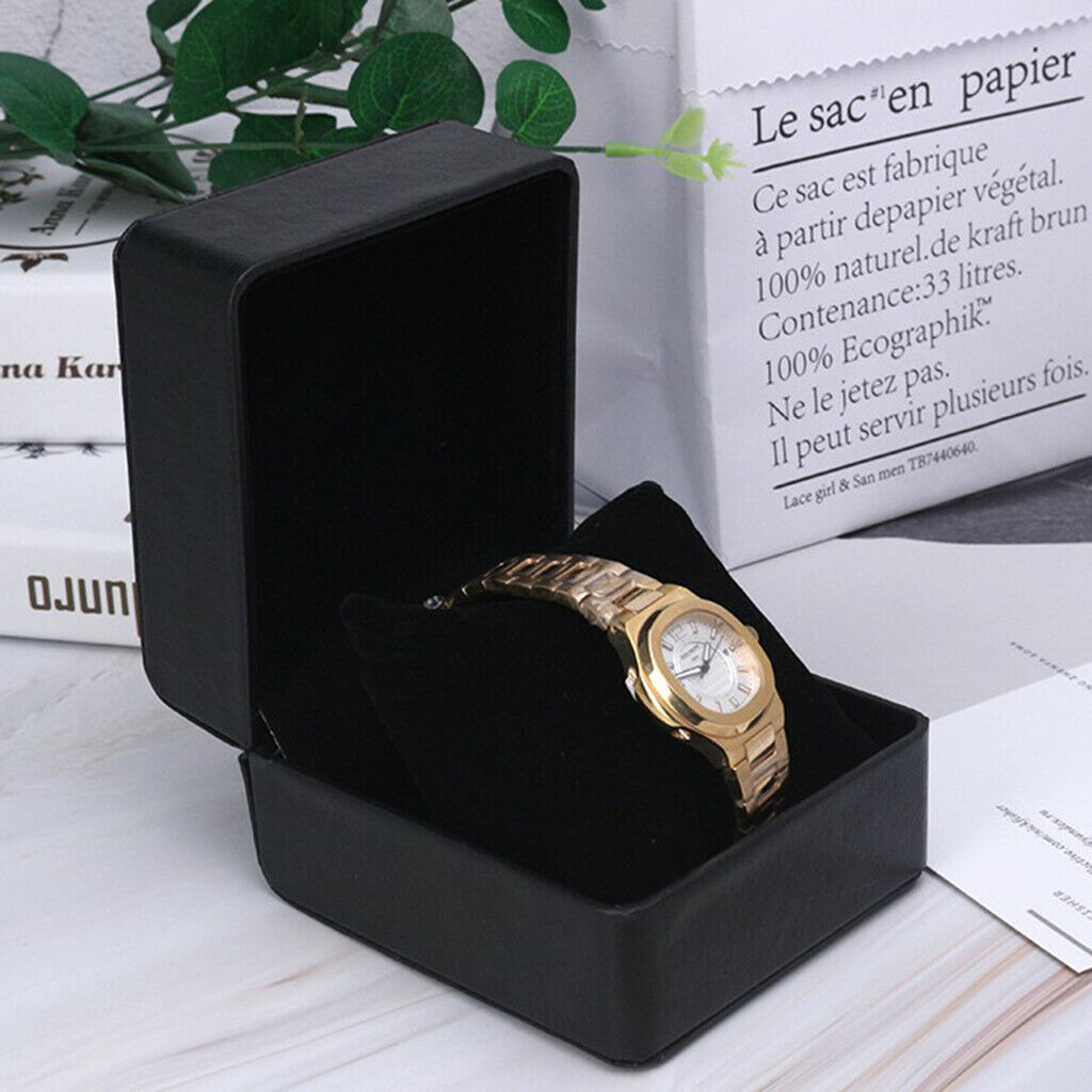 Watch Box Holder Organizer, Single Grid PU Storage Box Jewelry Bracelet Storage