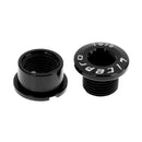 5Pcs Bike Crank Arm  Chain Ring Single Crankset Fixing Screw Nuts Black