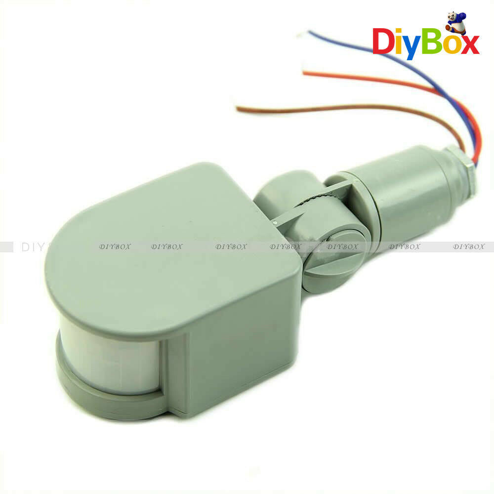 Security LED Light Infrared PIR Motion Sensor DC 12V 12M Detector Wall RF 140°