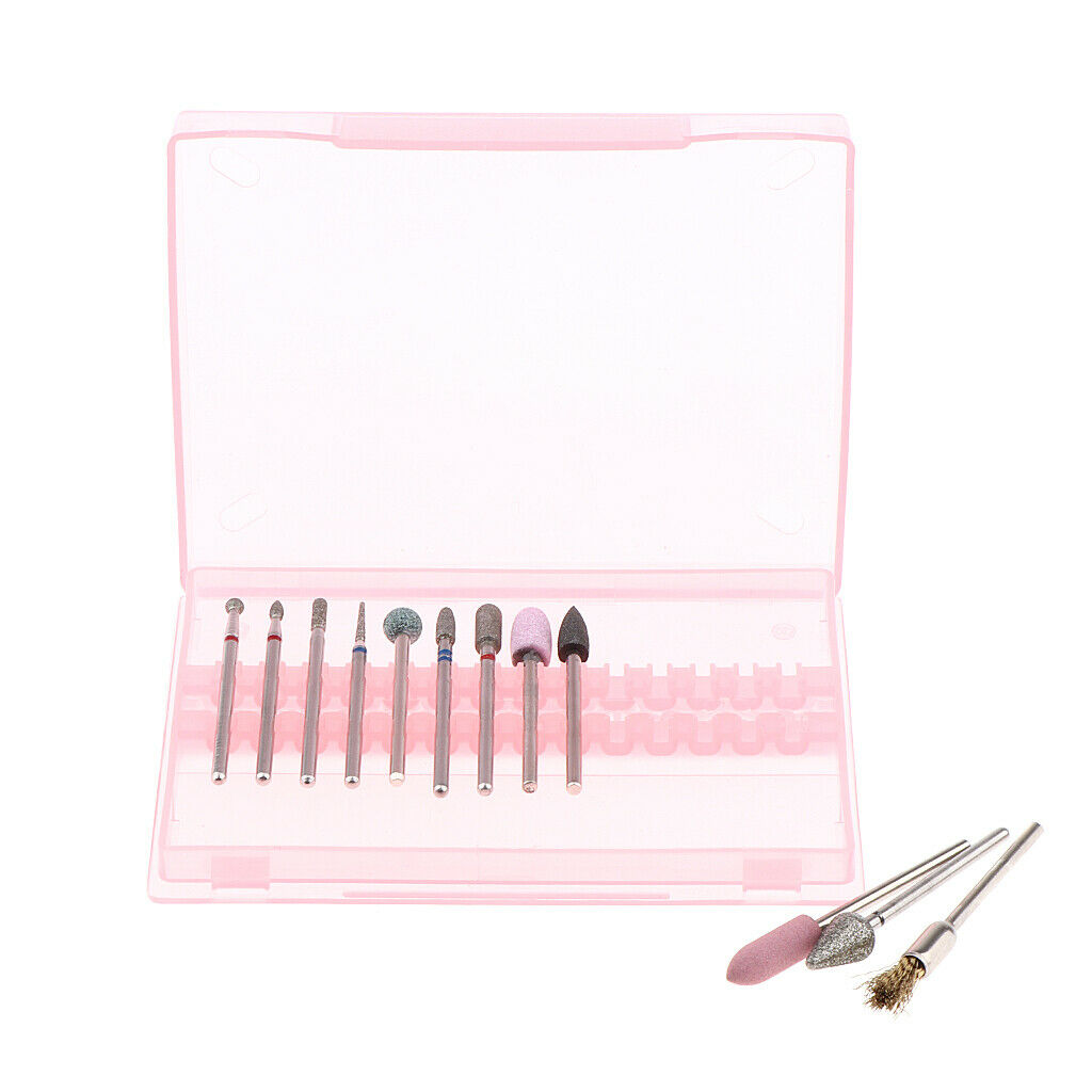 12Pcs/Set Ceramic Nail Art Drill Bits Nails Polishing Grinding Craft Head 02