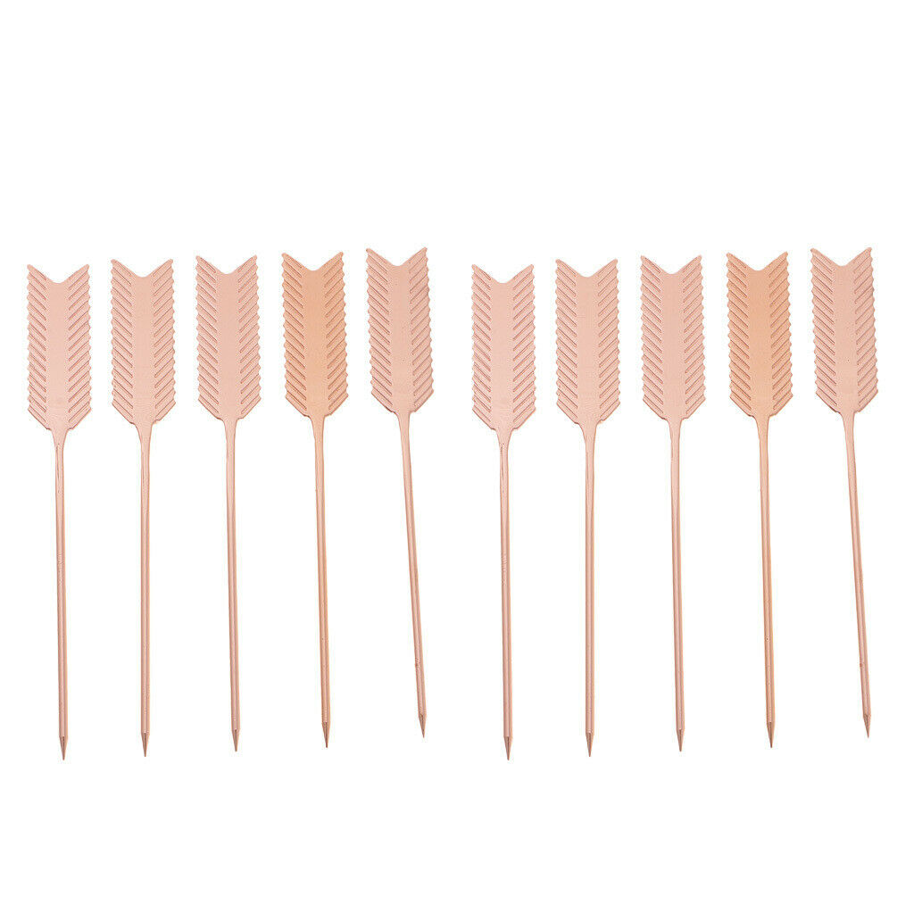 10-Pack Stainless Steel Cocktail Stirrer Sticks