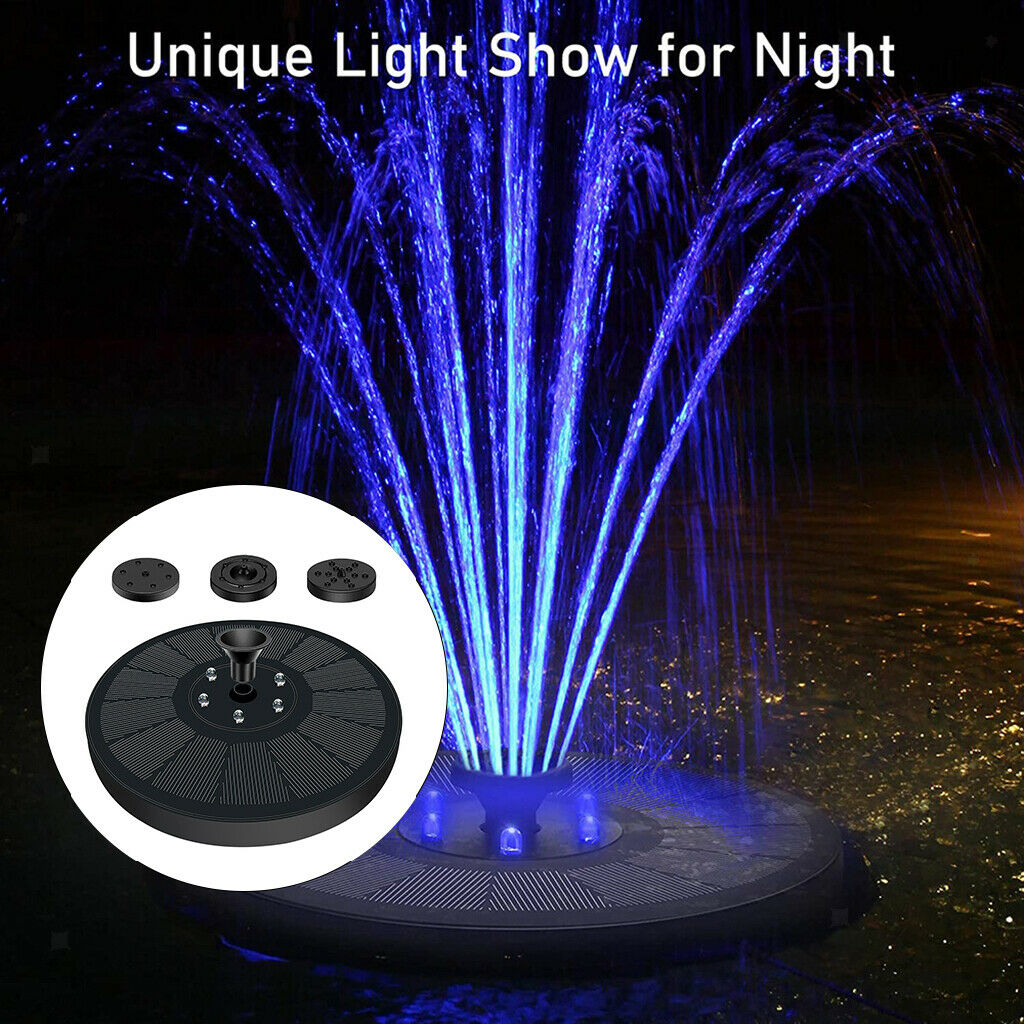 7V Solar Panel Fountain Water Pump Aquarium Lawn Bird Bath Garden Pool