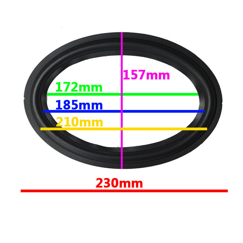 Pair 6*9 inch 6x9" Woofer Repairable Parts / Speaker Rubber Surround