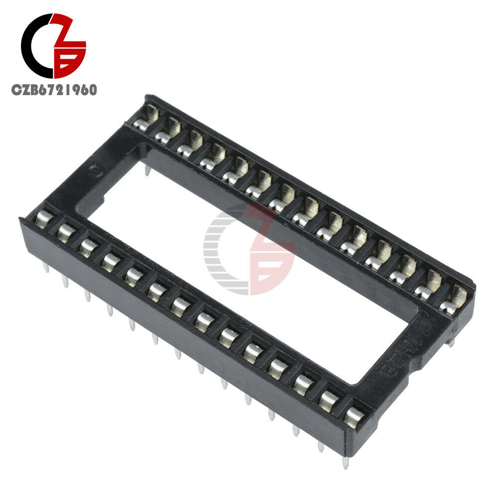 20Pcs Newest 28 pin DIP IC sockets Adaptor Wide Type Socket Pitch Dual Wipe