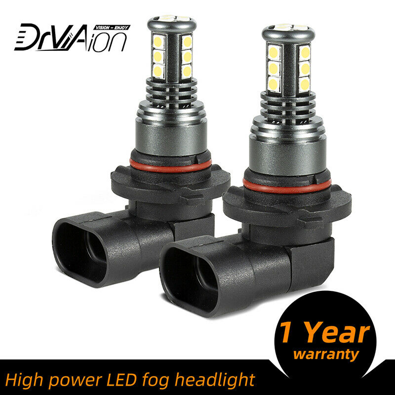 2Pcs 9005/9006/H10 LED Fog Light Headlight Bulbs Kit 28W 6500K Bright White BDA