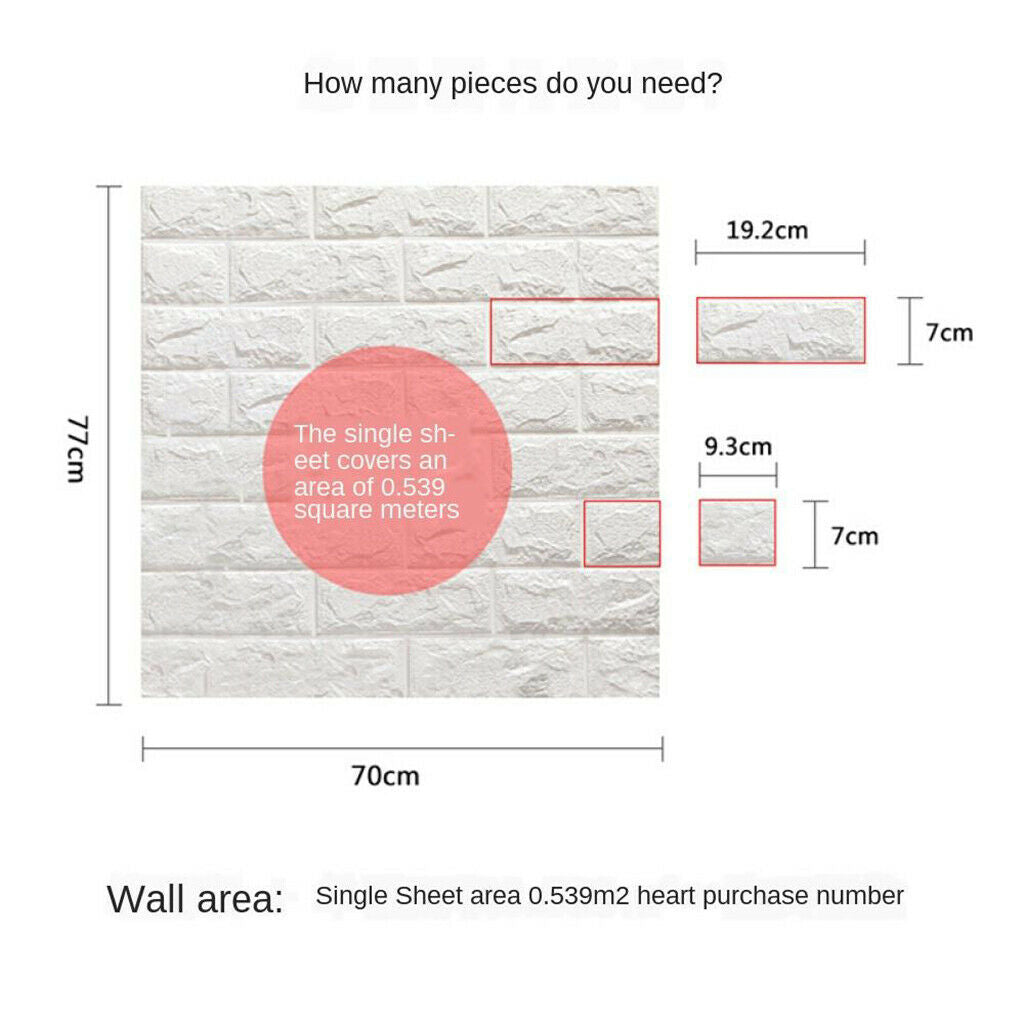 Brick Wallpaper Modern Home Decor Decoration for Bedroom Wall Panels Pink