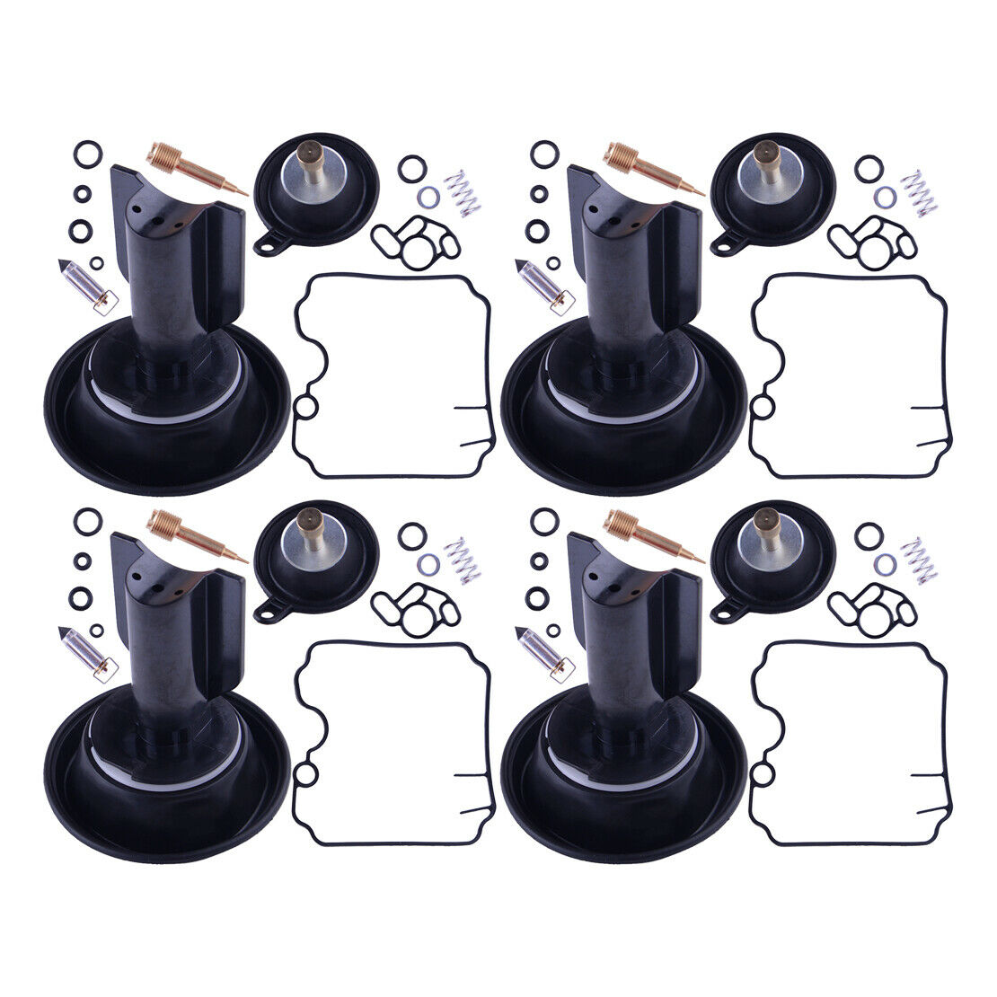 4x Fit for Yamaha TDM850 XTZ750 Carburetor Repair Kit with Plunger Diaphragm