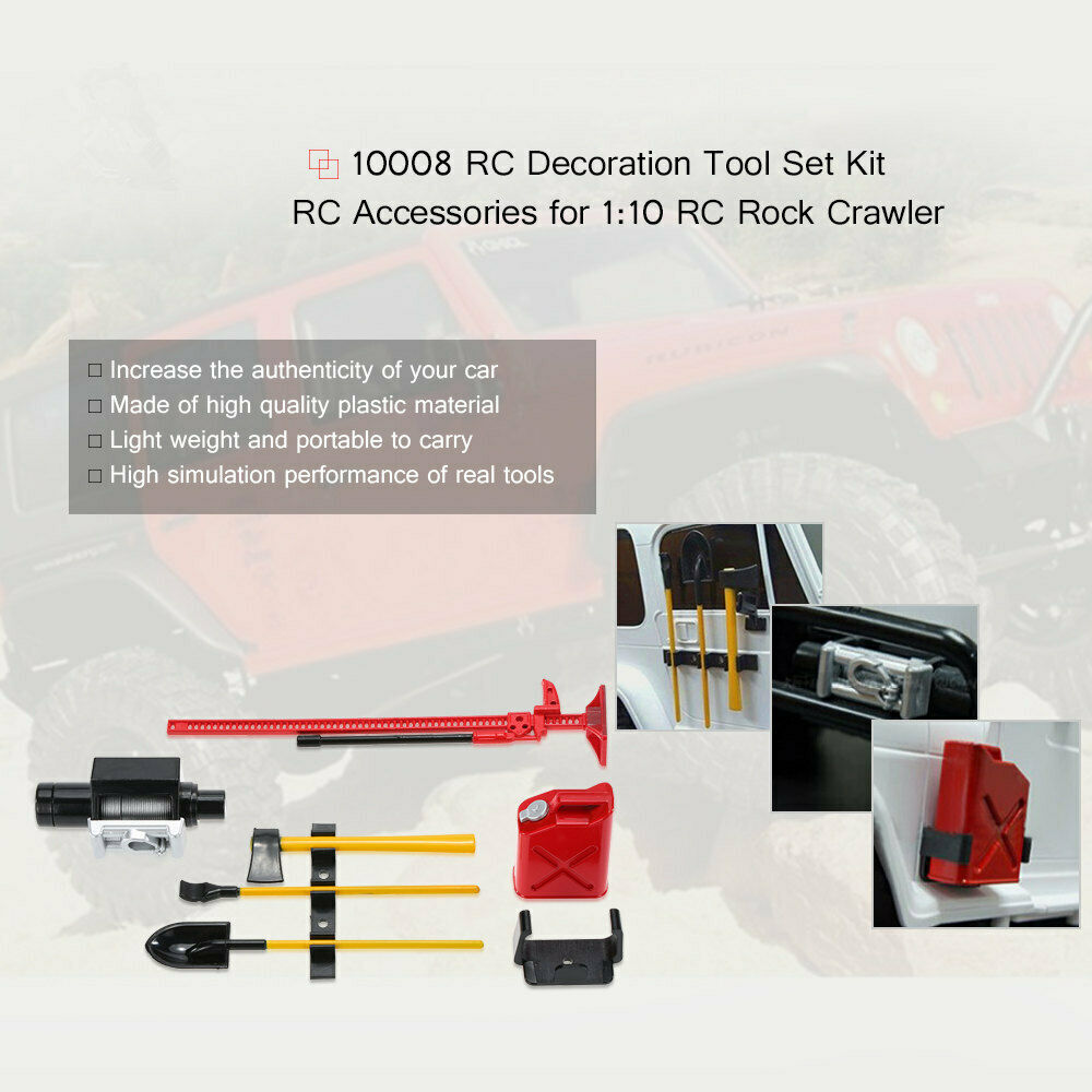 1/10 RC Car Winch Tow Shackles Towing & Decoration Accessories for Crawler,