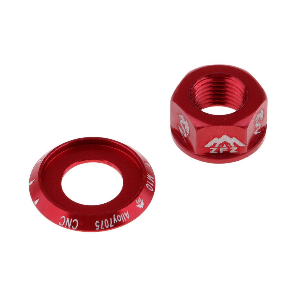 2Pc Track Wheel Nuts  Fixie Quick Release M10 Axle Screw For Rear Hub