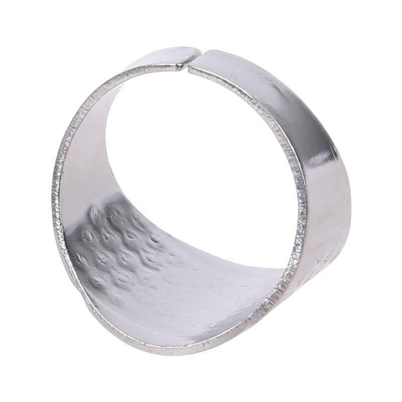 30pcs Sewing Thimbles Finger Protector Adjustable Rings Shield Hand Quilting DIY