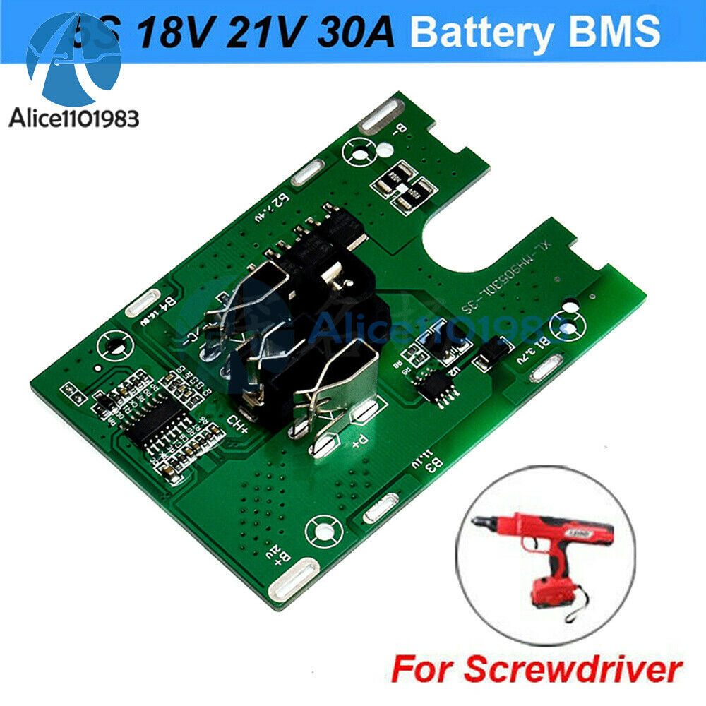 5S 18V 21V 30A Li-ion Lithium Battery BMS 18650 battery Charger Protection Board
