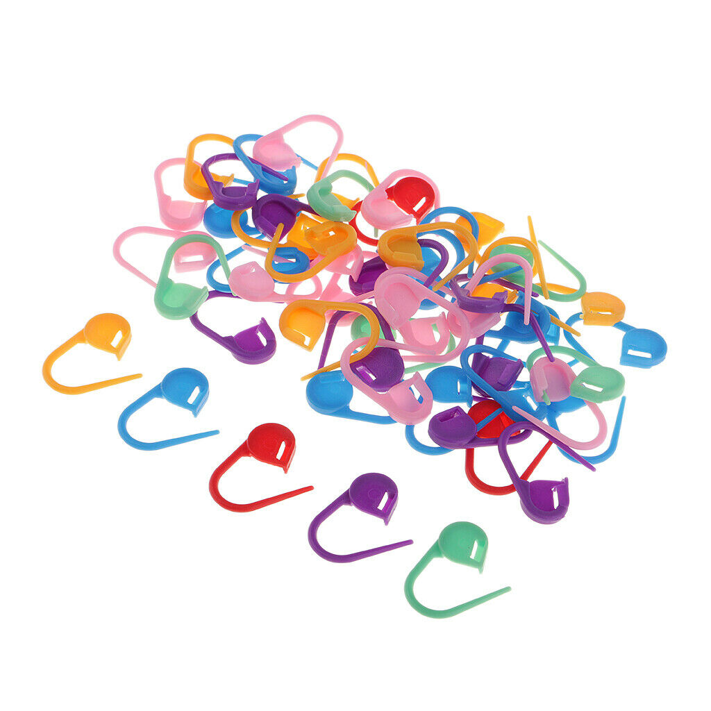 50pcs Knitting Crochet Locking Stitch  Clip Amazing Marker Holder Tool