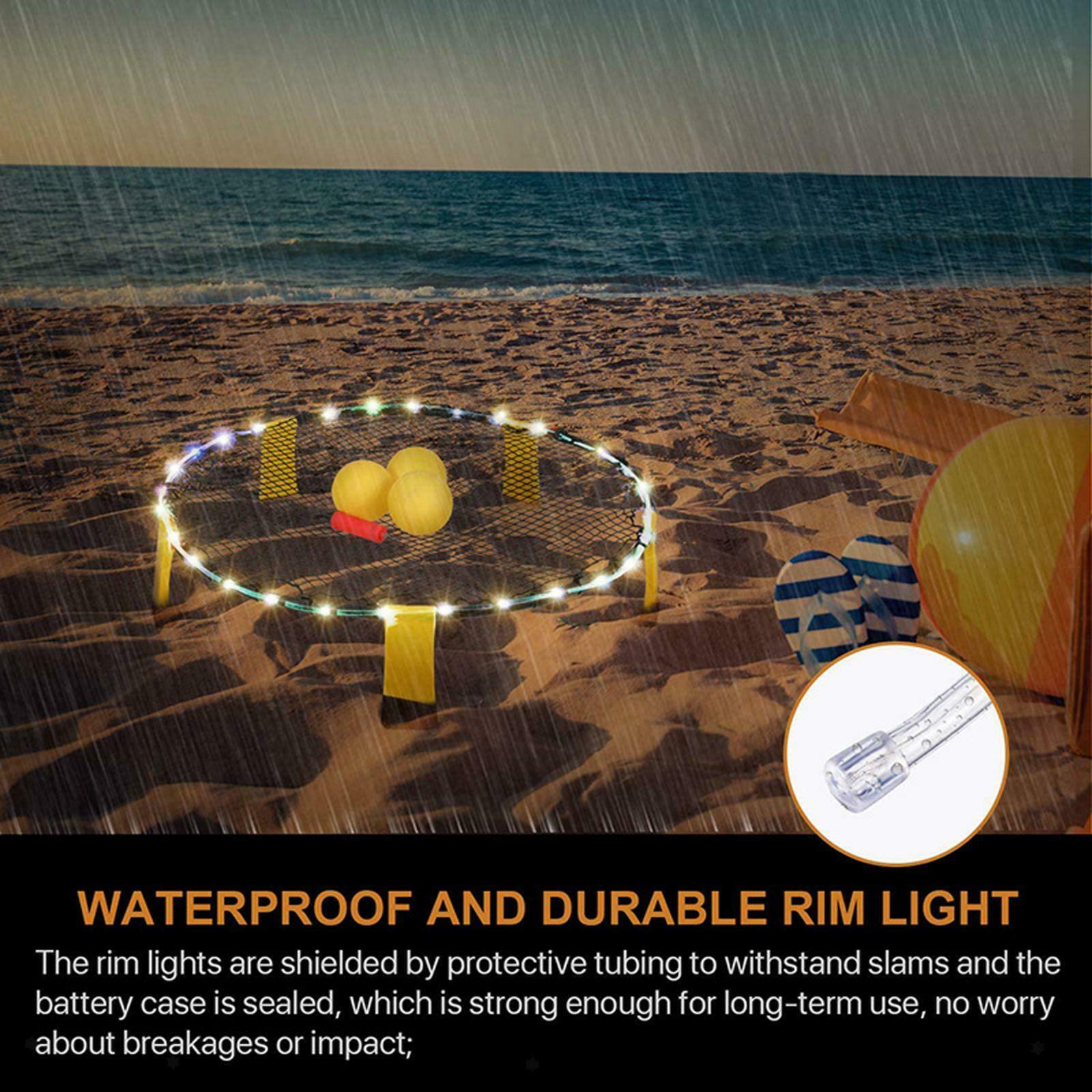 LED Trampoline Rim Lights Rope Strip Lights 8 Modes Outdoor Waterproof