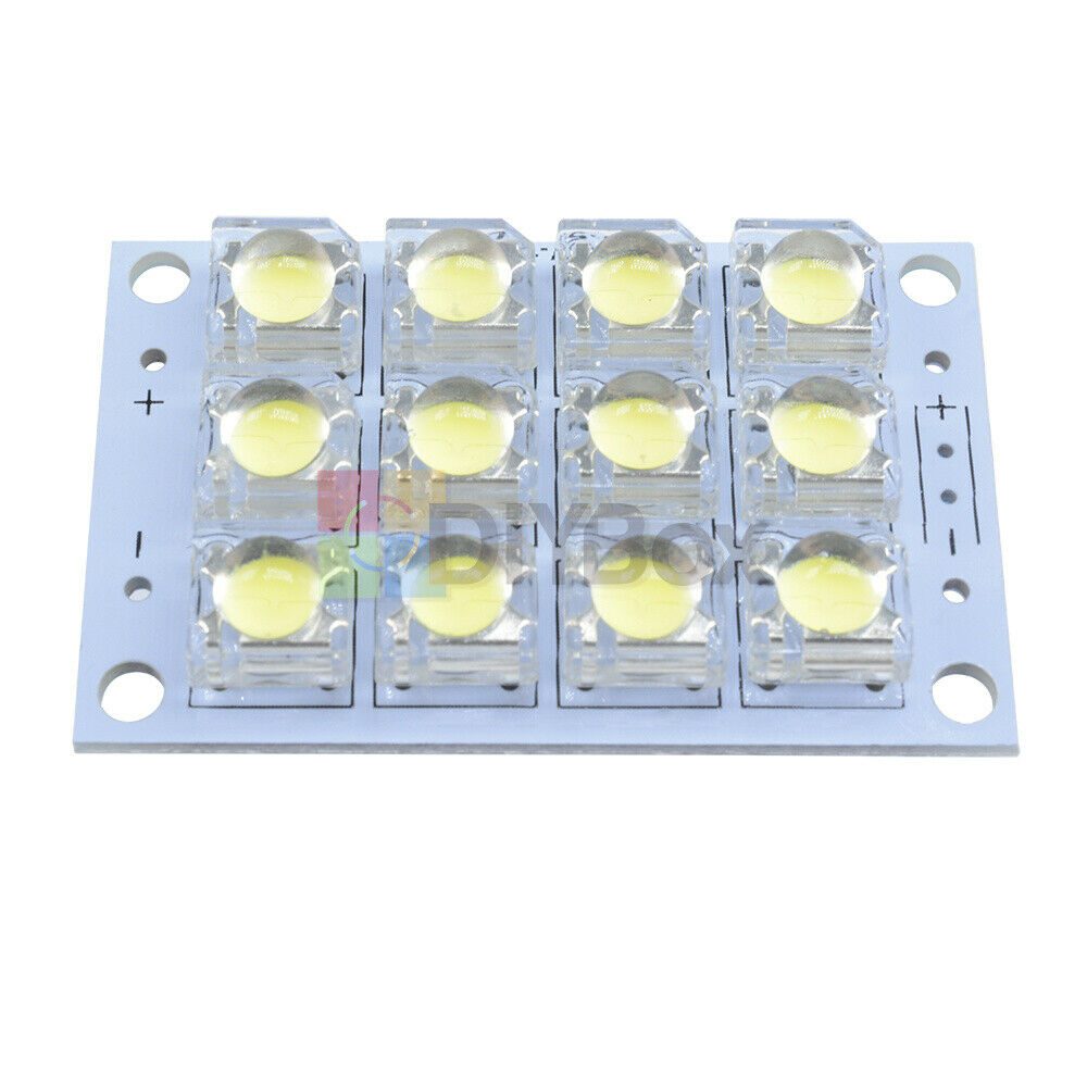 DC 3V-5V 5mm 12-LED Super Bright White Piranha LED board Night LED Lights Lamp