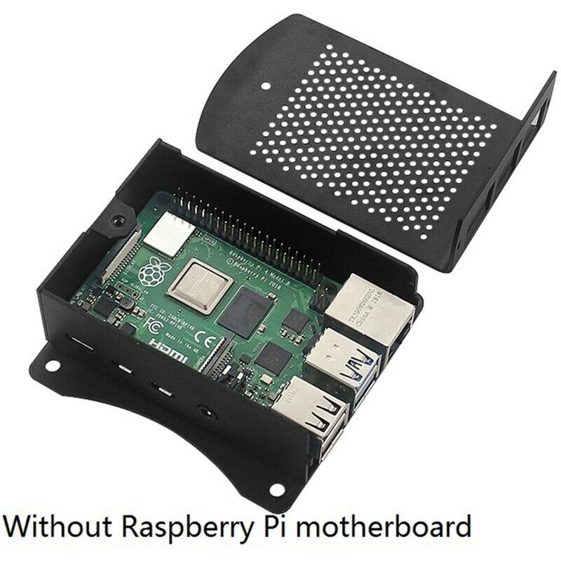 Latest Aluminum Alloy Case with Hanging Bracket Compatible + Fan for RaspberryP6