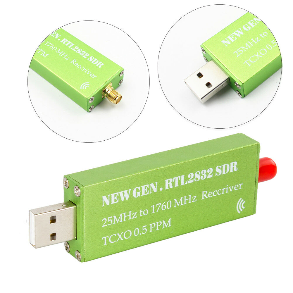 Advanced USB RTL-SDR (0.5PPM) TCXO Metal Case SMA R820T2 RTL2832U E rsBDAU